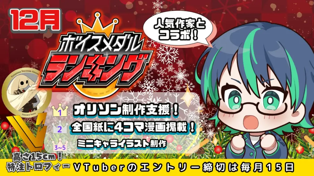 オリジナルソング＆特注トロフィー！2025年 12月 MVP